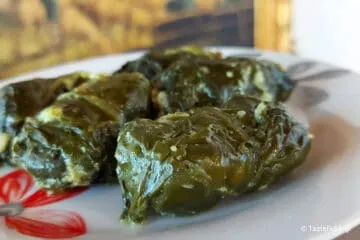 Σεσκουλοντολμάδες με κιμά αβγολέμονο