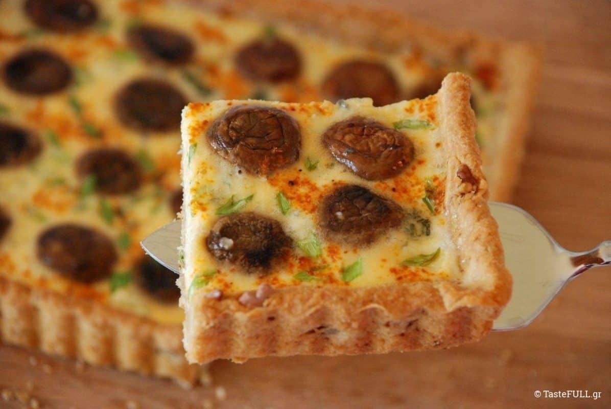 τάρτα μανιτάρια